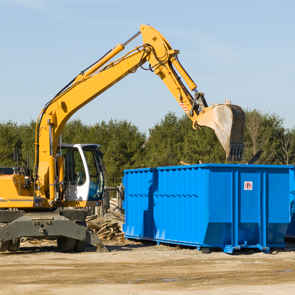 are there any restrictions on where a residential dumpster can be placed in Mac Arthur WV